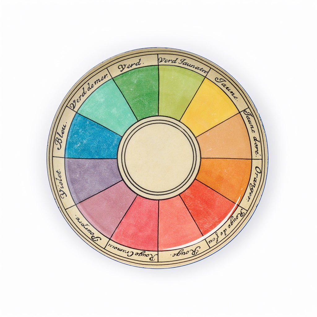 Cercle Chromatique Color Wheel Enamel Tray