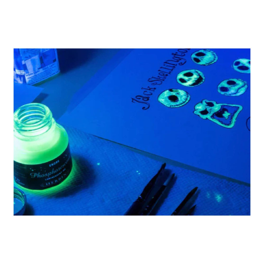 Phosphorescent Ink - Glow In The Dark! Pen Ink