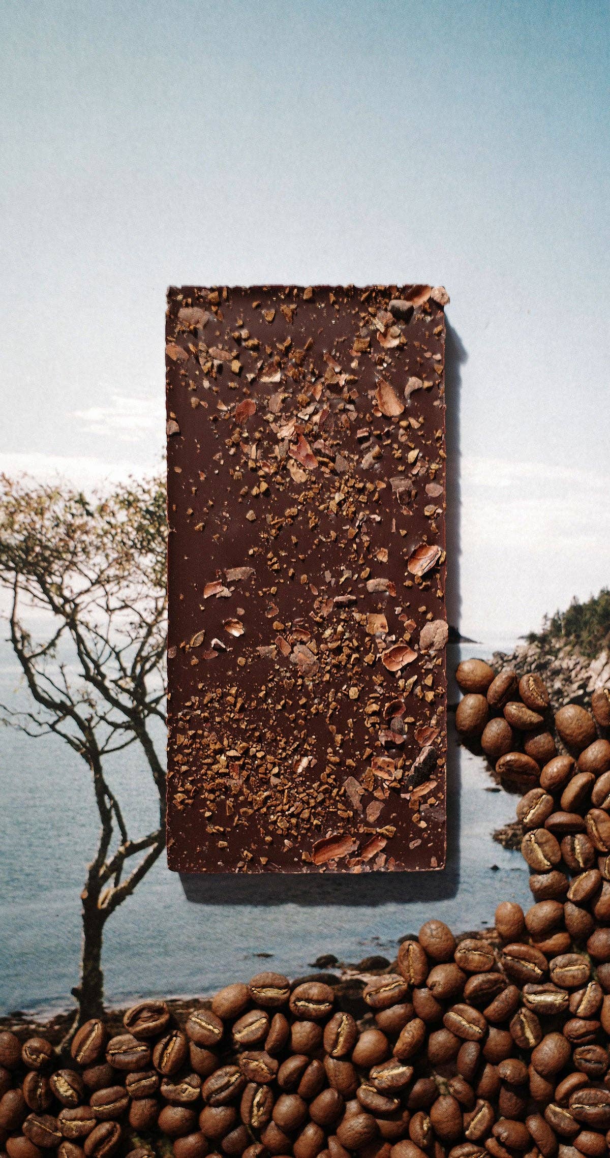 Ground Ethiopian Coffee & Cacao Shell x Canyon Coffee Chocolate Bar
