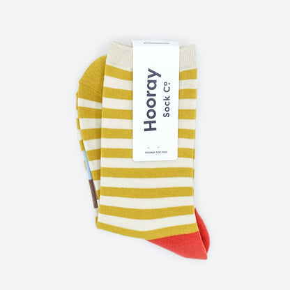 Eureka Striped Crew Socks