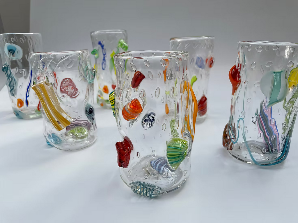 Tall Mosaic Cup